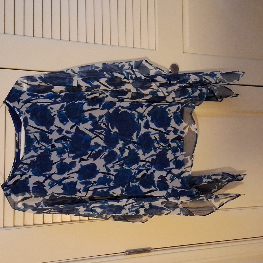Anne Klein Tank with Sheer Floral Top